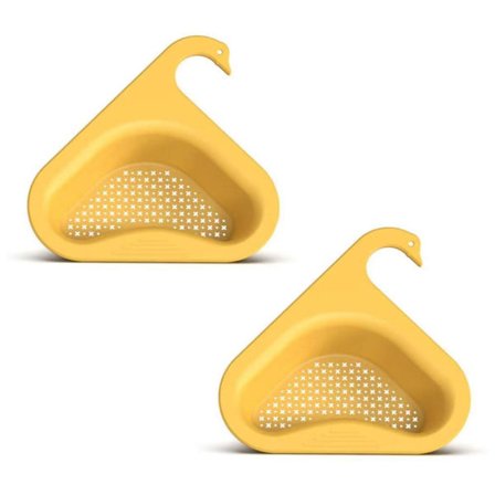 Trekantet hjørnevask silholder, stansfri hengekurv for kjøkken og bad