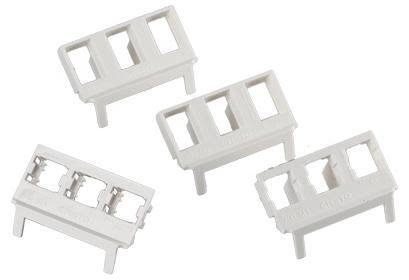 MP bolagen AUD51.4 Adapterplate 3xRJ45, Lexcom, Strømbrytere & vegguttak