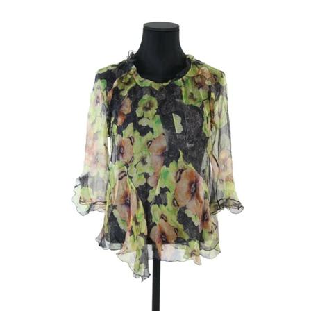 Isabel Marant Pre-owned Pre-owned Silk tops , Groen , Dames , Maat: S