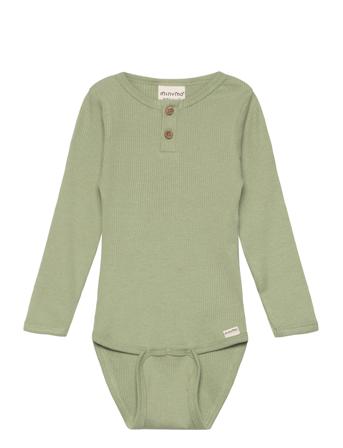 Body Ls Rib Green Minymo