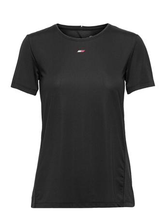 Regular Fabric Mix Tee Ss Black Tommy Sport