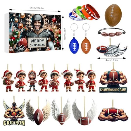 Amerikansk Fotball Adventskalender Fotball Julegave Blindboks Gave Til Fotballentusiaster