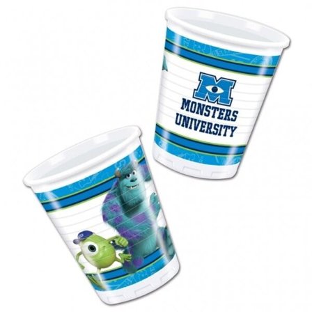 Monsters University Plast 200ml Party Cup (Förpackning om 8) En Storlek