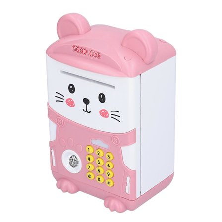 Musikalsk sparebøsse for barn, elektronisk automatisk innskuddsbank, mini-minibank sparebanker for småbarn