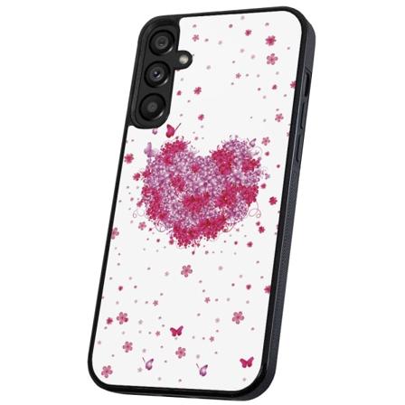 Samsung Galaxy A54 - Cover/Mobilcover Blomsterhjerte