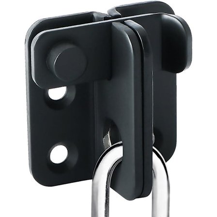 1 stk. skydedørslås i rustfrit stål, dørlås til yderdør