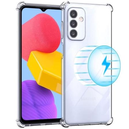Cover til Samsung Galaxy M13 med Metal Circle Shockproof Protection Transparent