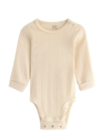 Lindex Body Pointelle - Cream - 68