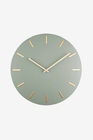 Karlsson - Veggklokke Charm - Grønn - Veggklokker & bordklokker - Fra Homeroom