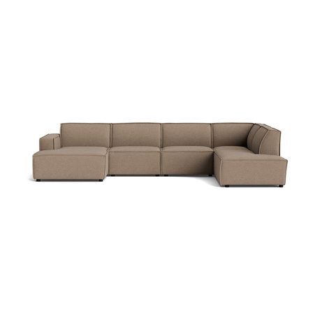 Lyon U-sofa, venstrevendt - Loop Mørk Beige - 368x218x80 - Sofa, u-sofa