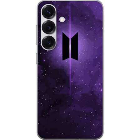 Kompatibelt Mobildeksel til Samsung Galaxy S25 BTS-logo lilla galakse kpop armé plakat rom verdensrommet stjerneskudd koreansk musikk band symbol ikon