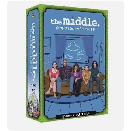 The Middle: Komplet serie sæson 1-9 engelsk version 27 Disc DVD Nyt bokssæt
