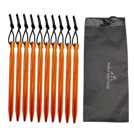 10 stycken aluminium legering ultralight tält pinnar 16cm utomhus camping mark spik tält pålar med vind rep förvaring väska