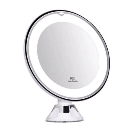 10x förstoringsspegel med LED-ljus