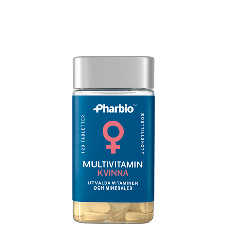 Pharbio Multivitamin Kvinne 120 tabletter