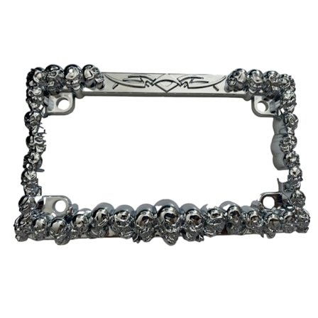 Nummerskylt Skull Scorpion Plast Nummerskylt Ram Lämplig för amerikanska föreskrifter Motorcykel Nummerskylt Ram