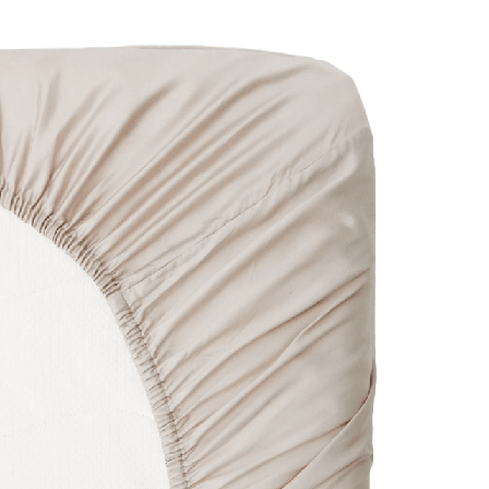 Movesgood Bamboo Fitted Sheet 180x200 cm Dra-på-lakan Beige