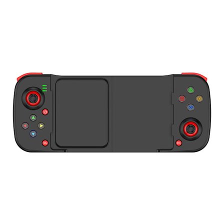 Musta D3 3D -mobiilipeliohjain Bluetooth 5.0 -joystick, yhteensopiva iPhone/iOS/Android-laitteiden kanssa PUBG:lle, laajennettava peliohjain 