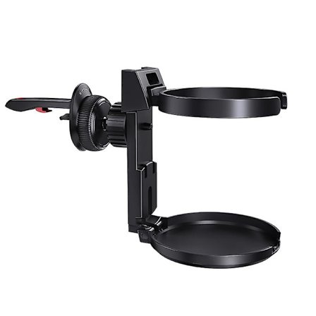 Auton mukiteline ilmastointiventtiilin ulostuloon, juomapulloteline, kokoontaitettava juoma-astianpidike, tuhkakupin kiinnitysteline| |