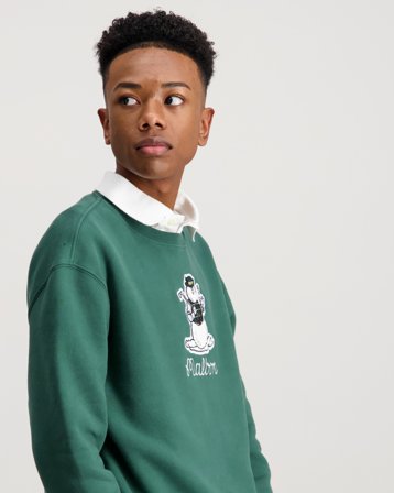 Malbon YOUTH BRUMAL BUCKETS SWEATSHIRT Grøn Trøjer Dreng - Kids Brand Store