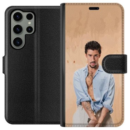 Yhteensopiva Lompakkokotelo Samsung Galaxy S23 Ultra Bad Bunny Super Bowl-inspiroima grafiikka, jossa NFL-trofe ja San Franciscon silta urheilusuunnit