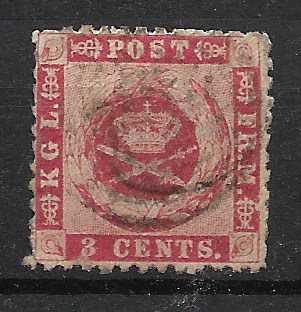 Dansk Vestindien 1866 - AFA 3 - Stemplet