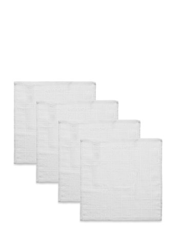 Pippi Organic Facecloth (4-Pack) - White - 27X27CM