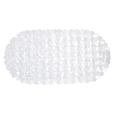 Transparent dusjmatte for bad med sklisikker gulvputedesign, kompatibel med husholdningsbruk