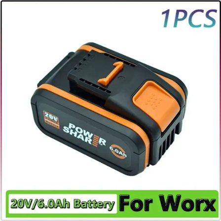för worx 20V 8,0Ah litiumbatteri Uppladdningsbart WA3553 WA3551 WA3553.1 WA3570 för alla WORX el- och trädgårdsverktyg