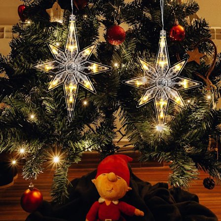 2 kpl Joulutähti-ikkunavalot Led-jouluvalot Joulun sisäikkunavalot Ripustettavat jouluikkunavalot (26x22x3cm)