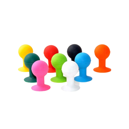 Telefonholder med rundt hoved - blå