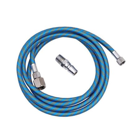 IC 180CM Airbrush-letku Suihkupena Kudottu Putki 1/8" BSP Adapteri Sopiva Sininen onesize