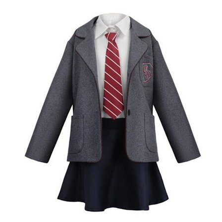 Matilda Gray Skoleuniformsett for Barn