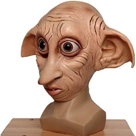 IC Dobby Latexmaske Halloween Maskerade Fest Cosplay Helhuvudmaske Accessorie Kostyme rekvisita