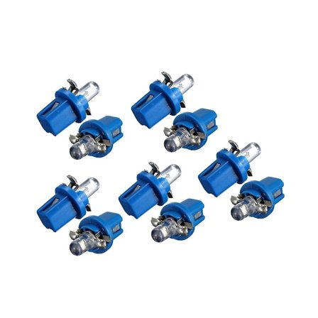 10 kpl Led-polttimo mittari B8-5d T5 lamppu pidikkeellä sininen viritys autovalo