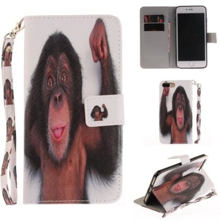 Plånboksfodral iPhone 7 Plus – Schimpans