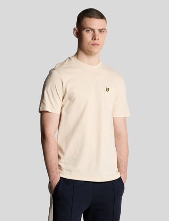 Lyle & Scott Pocket T-Shirt - Cream - XS