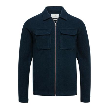 Cast Iron Zip through sweatshirt Blå, Herre Trøjer