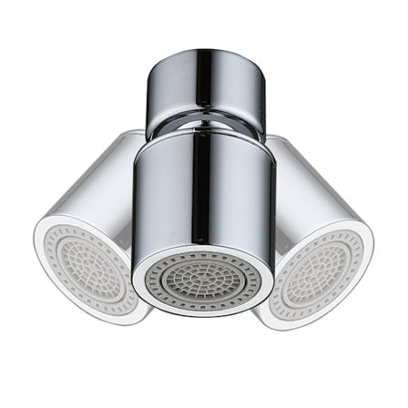 360° pyörivä vaahtosuodatin hana 2 suihkutilalla, roiskeenesto