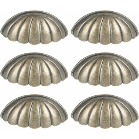 6 stk knotter for skuffer, skap, håndtak for kjøkkenmøbler