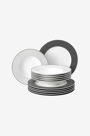 Seltmann Weiden - Middagsset Seltmann No Limits 12 delar - Vit - Tallrikar - Från Homeroom