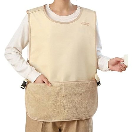 Professionelt køkkenforklæde med to lommer, justerbar rem, unisex, vandafvisende, store lommer til mænd og kvinder, 50x70 cm