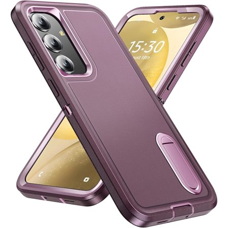 Samsung S24plus Mobilskal med Inbyggt Ställ, Stöttåligt/Dammtätt/Fallsäkert Militärklassat Skyddsskal för GaIaxy S24