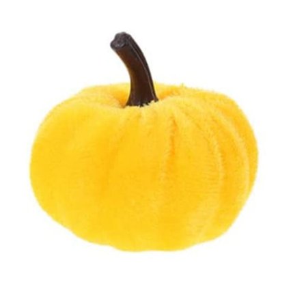 4st falsk pumpa Halloween dekoration GUL