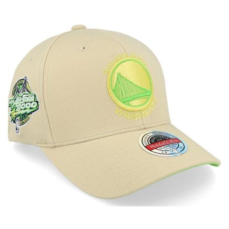 Mitchell & Ness - NBA Beige adjustable Keps - Hatstore Exclusive x Golden State Warriors Rust Classic Red Tan Adjustable @ Hatstore