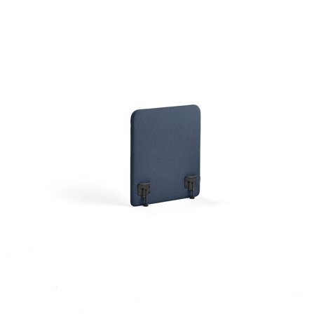 Tischteiler ZONE, inkl. schwarze Beschläge, 600 x 650 x 36 mm, Stoff Hush, marineblau