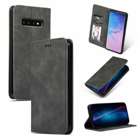 Samsung S10 Flip Case Card Lokero Mokka