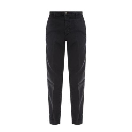 Incotex, Cropped Trousers Czarny, Mężczyzna, Rozmiar: W36