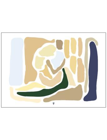 Play-05 Patterned Poster & Frame