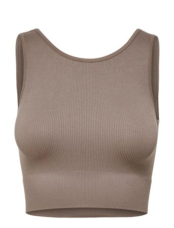 Only Play Onpjaia Life Un Sl Seam Short Top Noos - Brown - XS/S
